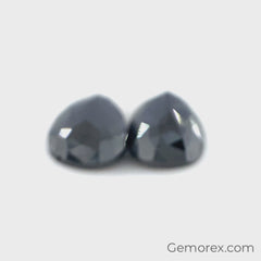 Black Diamond Pear Shape Rose Cut 2.30ct