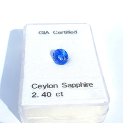 Ceylon Blue Sapphire Oval Cut 2.40 ct (Certified) - Gemorex International Inc.