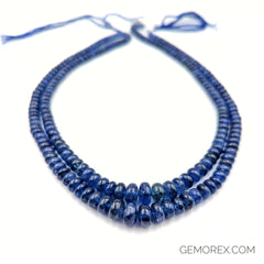 Blue Sapphire Smooth Roundel Beads 3.90-9.70mm