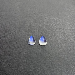 Blue Moonstone Pear Cab 8x6 mm
