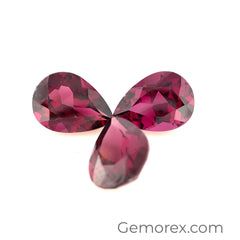 Pink Garnet Pear 11x8 mm