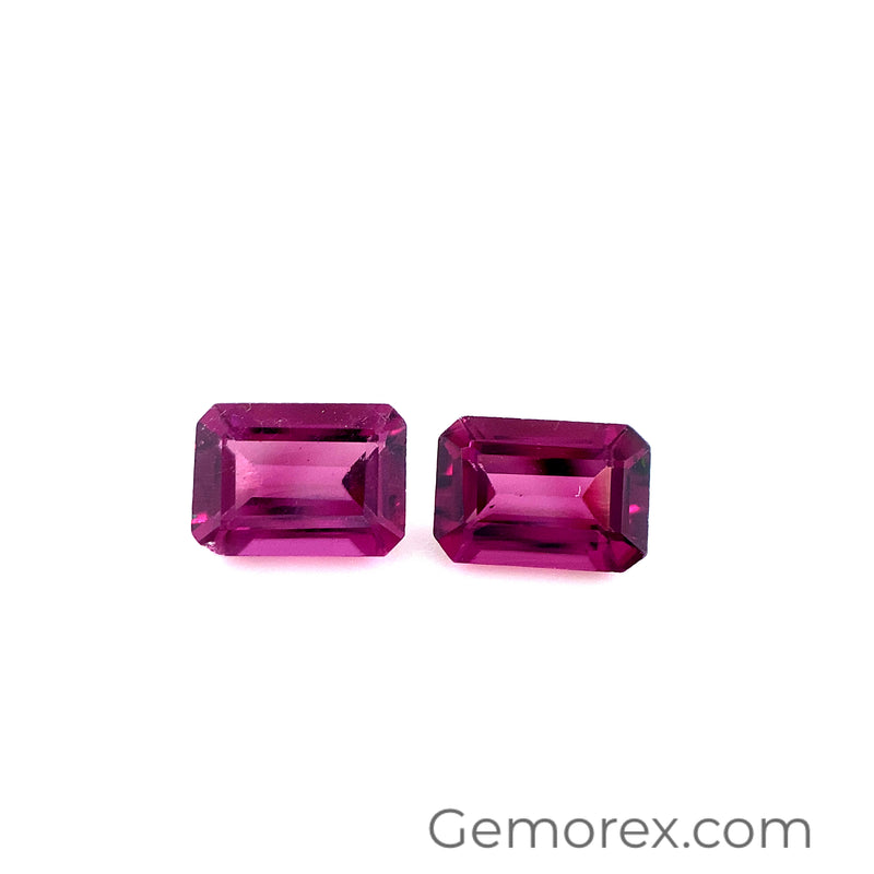 Pink Garnet Emerald Cut 7x5 mm