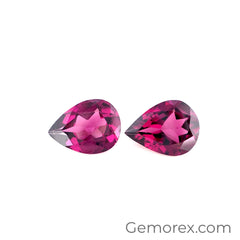 Pink Garnet Pear 9x7 mm