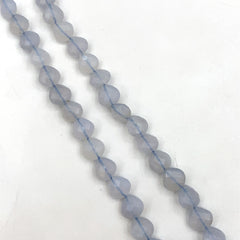 Chalcedony Faceted Heart Beads 7mm