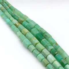 Chrysoprase Faceted Tube Beads 5-10mm