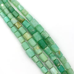 Chrysoprase Faceted Tube Beads 5-10mm