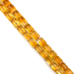 Citrine Faceted Tube Beads 5-8.5mm