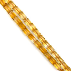 Citrine Faceted Tube Beads 6-8mm