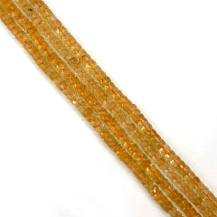 Citrine Faceted Tyre Beads 4.5-5.5mm