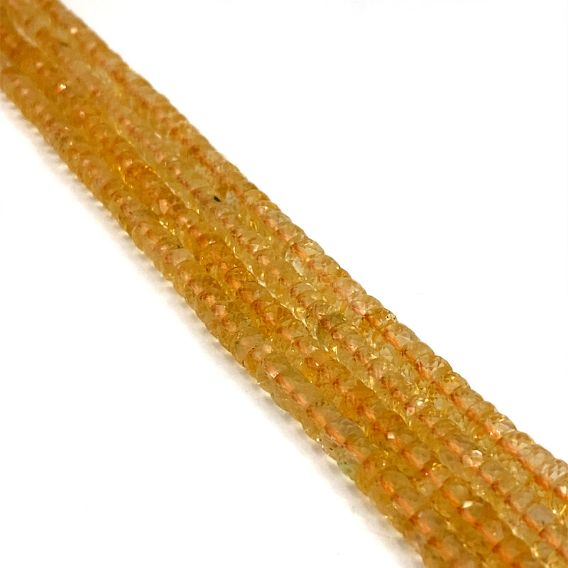 Citrine Faceted Tyre Beads 4.5-5.5mm