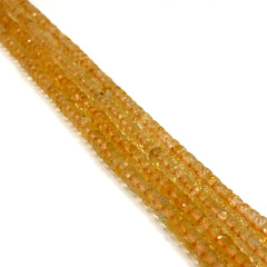 Citrine Faceted Tyre Beads 4.5-5.5mm