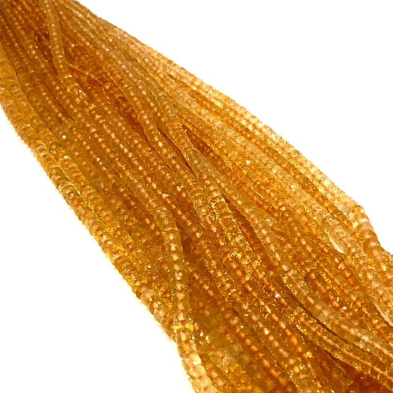 Citrine Faceted Tyre Beads 4.5-5.5mm