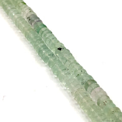 Fluorite Faceted Tyre Beads 6.5mm