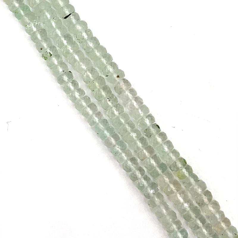 Fluorite Faceted Tyre Beads 4.5-5mm