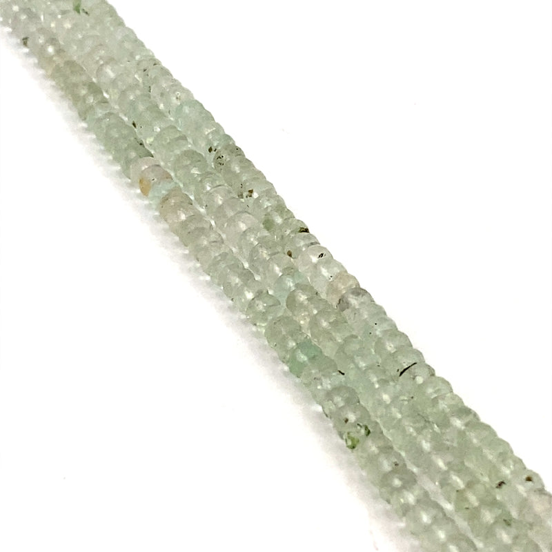 Fluorite Faceted Tyre Beads 4.5-5mm