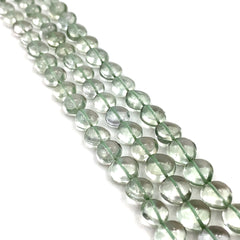 Green Amethyst Smooth Heart Beads 6-9mm