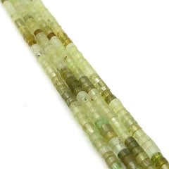 Green Garnet Faceted Tube Beads 5-5.5mm