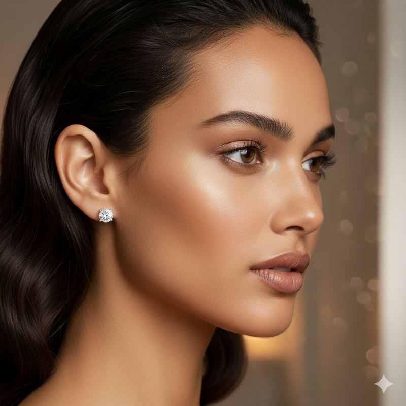 Lab Grown Diamond Gold Studs