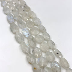 Rainbow Moonstone Faceted Oval Beads 9x15-14x25mm