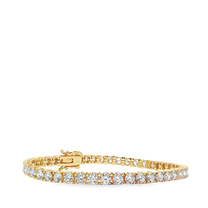 Lab Grown Diamond Gold Tennis Bracelet