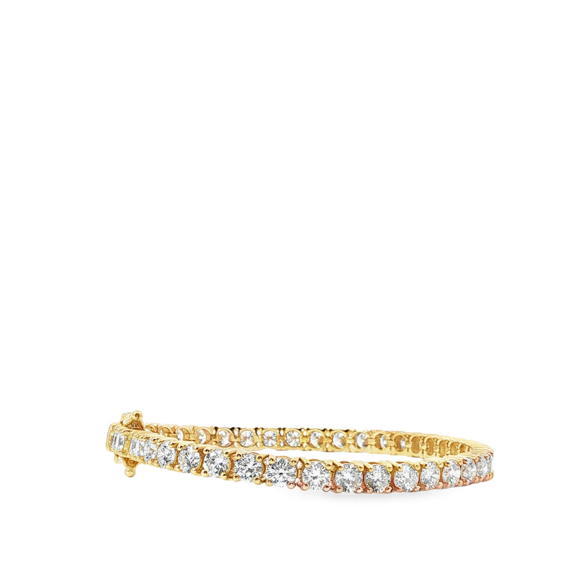 Lab Grown Diamond Gold Tennis Bracelet