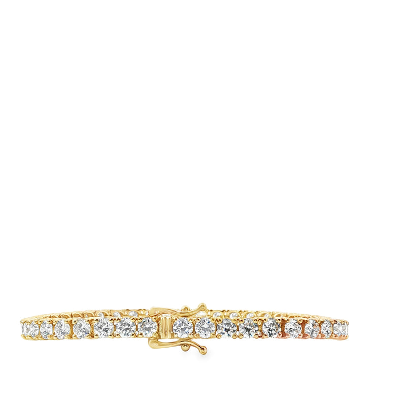 Lab Grown Diamond Gold Tennis Bracelet