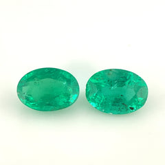 Emerald Oval Faceted 7x5mm