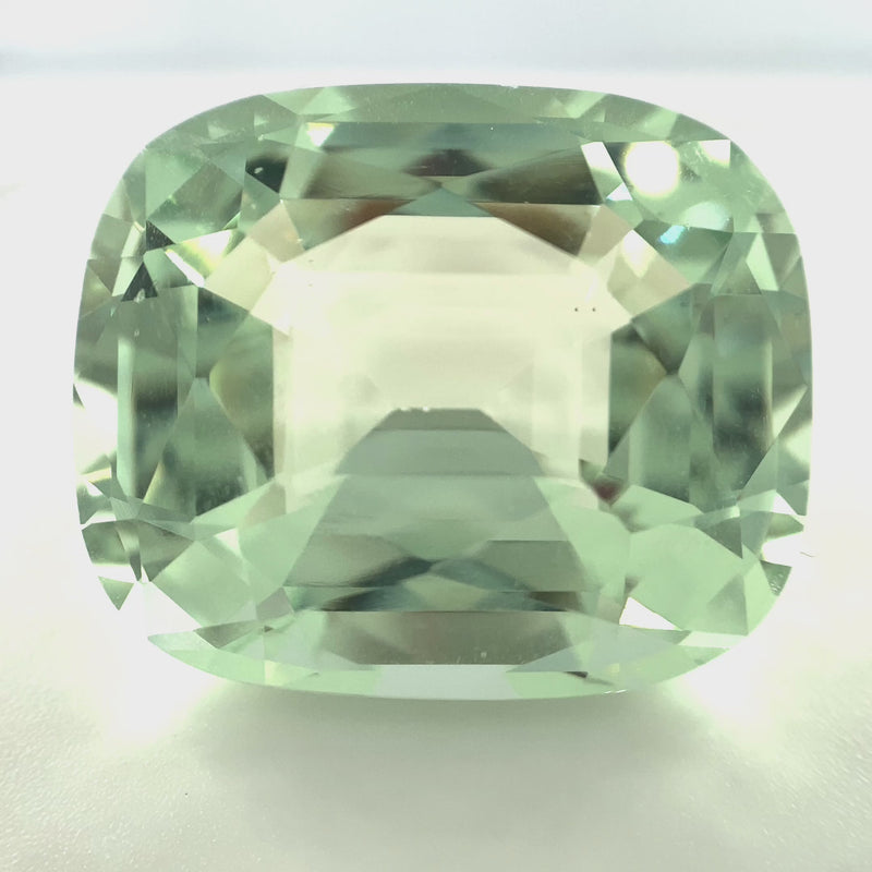 Green Beryl Cushion Faceted 36.22ct