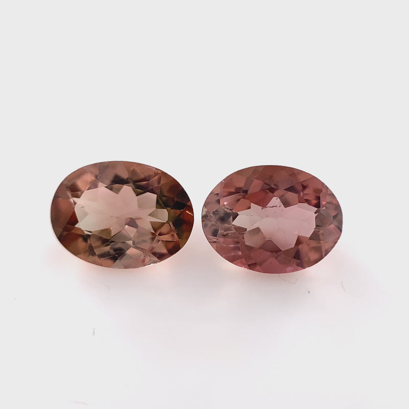 Peach Tourmaline Oval Faceted 2.34ct