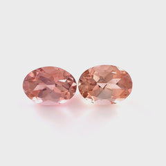 Peach Tourmaline Oval Faceted 1.75ct
