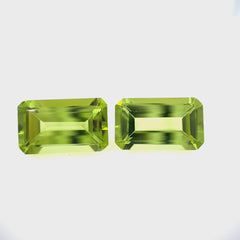 Peridot Emerald Cut 10x6 mm