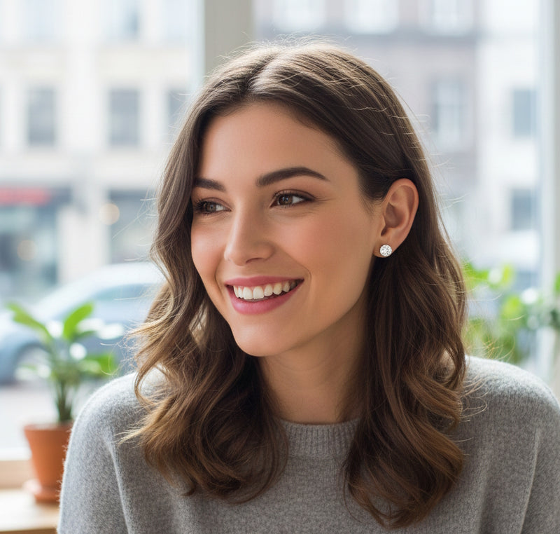 Lab Grown Diamond Gold Studs