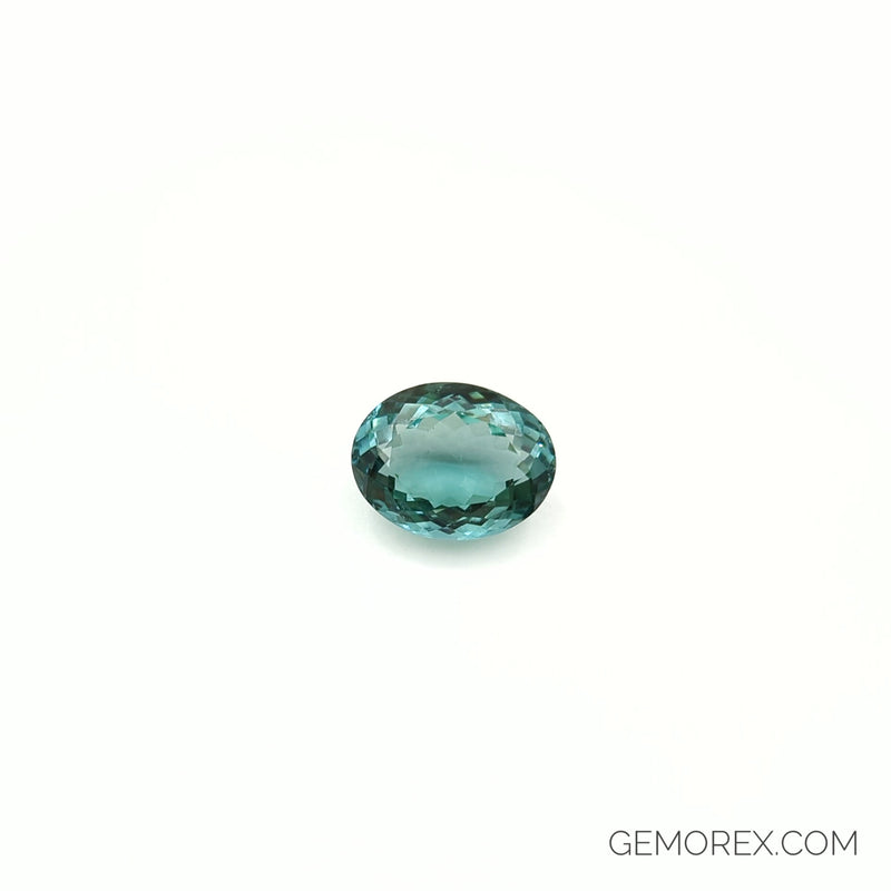 Teal Tourmaline Oval Faceted 7.77ct