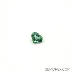 Teal Tourmaline Heart Faceted 3.42ct