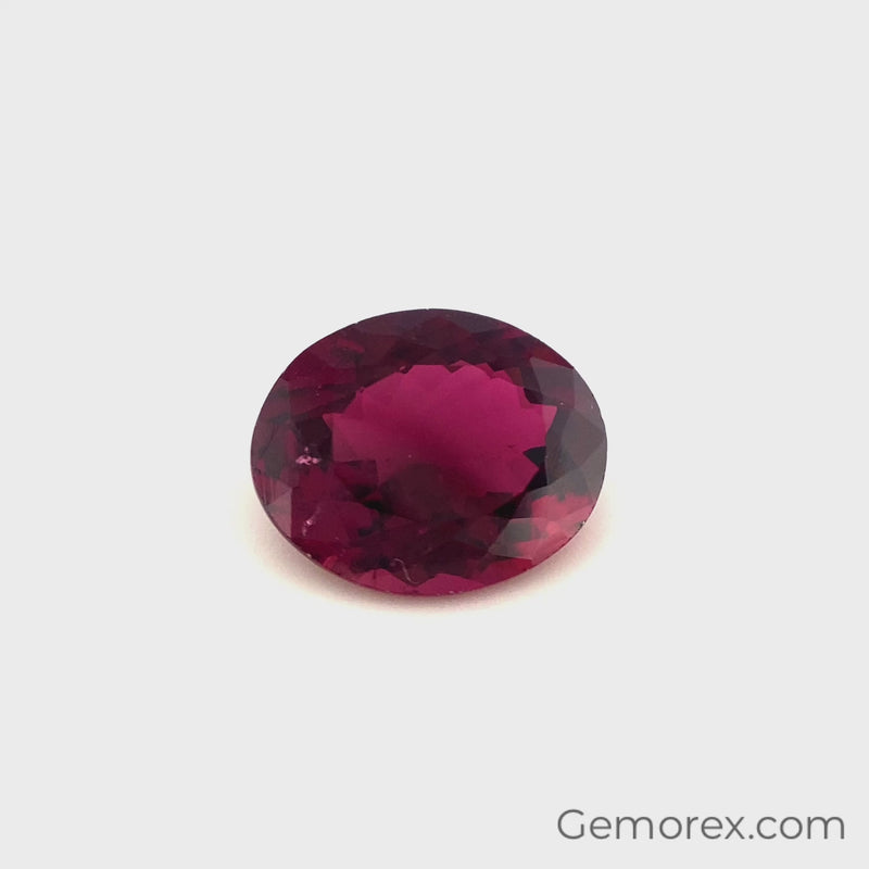 Rubellite Tourmaline Oval Faceted 2.93ct