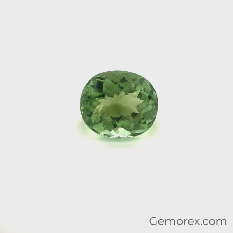 Green Tourmaline Oval Faceted 2.55ct