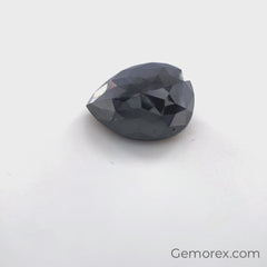Black Diamond Pear Shape Rose Cut 3.04ct