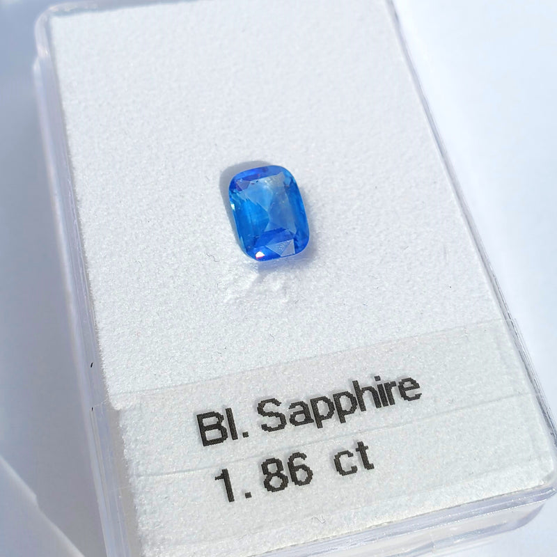 Blue Sapphire Cushion Cut 1.86ct - Gemorex International Inc.