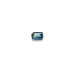 Bi-Color Sapphire Emerald Cut 2.02 ct - Gemorex International Inc.