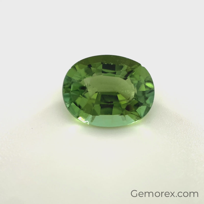 Mint Green Tourmaline Oval Faceted 2.42ct