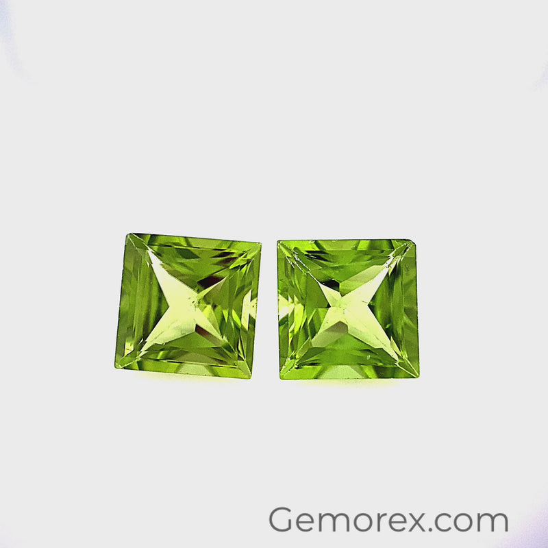 Peridot Princess 8x8 mm