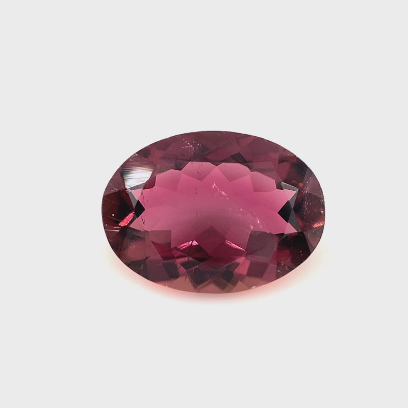 Pink Tourmaline Oval Faceted 2.54ct