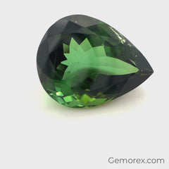 Green Tourmaline Pear Shape Faceted 12.46ct