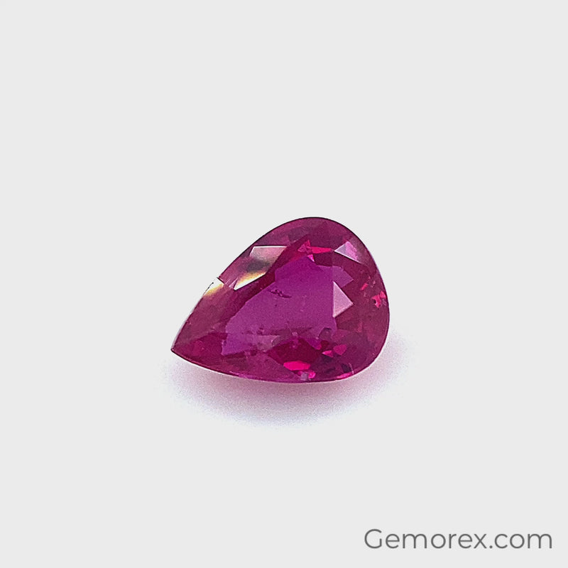 Ruby Pear Shape Faceted 1.06ct