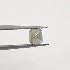 Grey Natural Diamond 6.9x5.85mm Square Rose Cut - Gemorex International Inc.