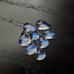 Blue Moonstone Pear Shape Cab 7x9 - 8x11 mm (Parcel of 8 Pieces) - Gemorex International Inc.