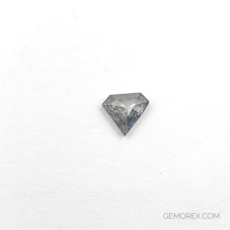 Salt and Pepper Natural Diamond Shield Rose Cut 0.69ct