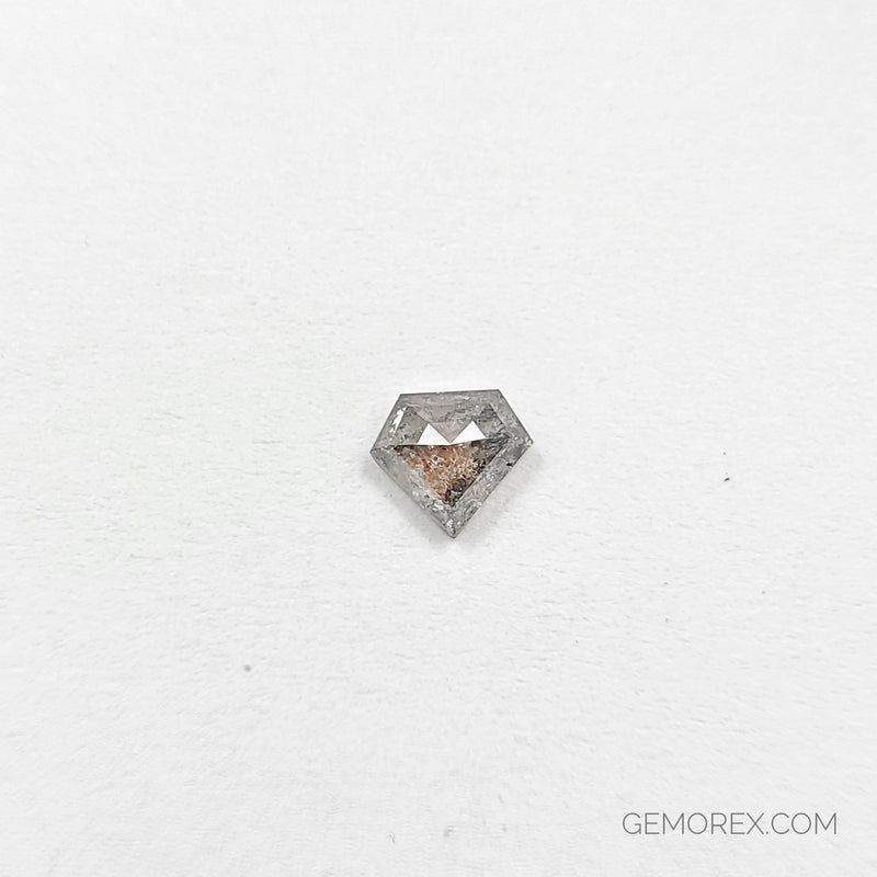 Salt and Pepper Natural Diamond Shield Rose Cut 0.78ct