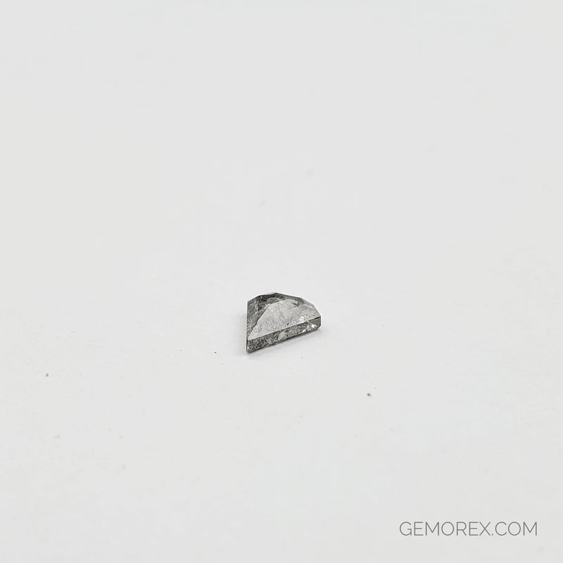 Salt and Pepper Natural Diamond Shield Rose Cut 0.51ct