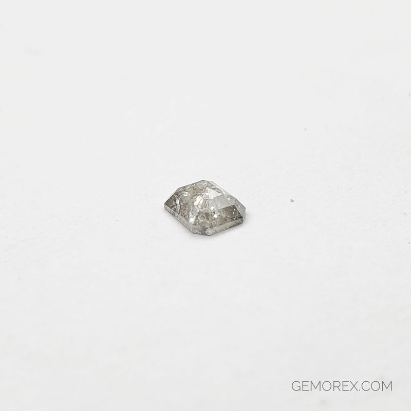 Salt n Pepper Natural Diamond 4.83 x 4.19 x 1.91mm Emerald Cut
